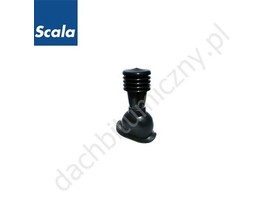 Kominek wentylacji grawitacyjnej nieocieplony pod gont i papę o regulowanym kącie nachylenia Scala Plastics